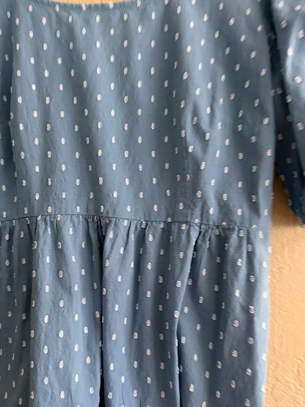 LOFT Blue Dot Mini Dress - Picture 3 of 5